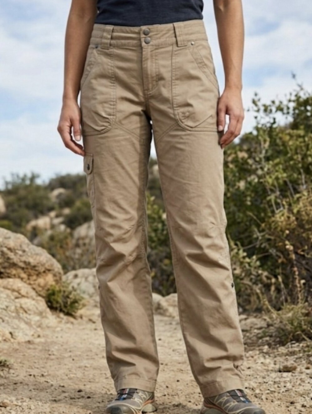 Arc'teryx Pants Khaki Green Womens 6 Convertible Outdoor Cargo Hiking Roll Up